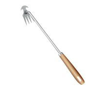 SiaBiced Estirpatore Manuale Estrattore Erbacce Trapiantatore Giardino Utilizzo Multifunzione Acciaio Inox Resistente con Impugnatura Comfort Adatto per Orto V, 40 Cm