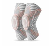 SiaBiced Ginocchiere Ciclismo Pattinaggio Uomo, Supporto Ginocchio con Doppia Molla e Assorbimento Urti, per Allenamento , Piccola (una coppia) peso 22.5-45 kg