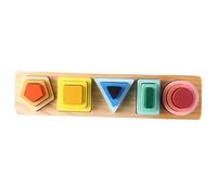 SiaBiced Gioco in Legno per Classificare le Forme | Elementi geometrici colorati, Set blocchi da impilare, Attività forme allasilo, Per strutture educative