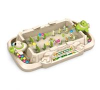 SiaBiced Gioco Pinball Dinosauri Interattivo per Bambini, Giocattolo da Tavolo, Macchina Bie 2 Giocri, Marrone