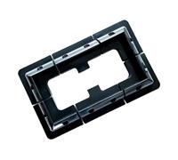 SiaBiced Kit di Montaggio per Pannelli 6 Pezzi, Facile Installazione, Ingresso Cavi in PP Impermeabile, Garage, Telecamera, Nero