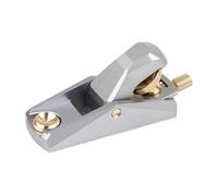 SiaBiced Low Angle Block Plane Pialla Robusta in Lega D'Alluminio E Ottone per Legno Utensile Ergonomico Leggero Facile da Utilizzare Accessorio Portatile, Argento