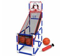 SiaBiced Macchina da Palla con Palline e Pompa, Mini Basket da Camera per Bambini e Ragazzi, Gioco Arcade per Interni, Macchina da basket di grandi dimensioni con scatola inglese, include 2 palloni