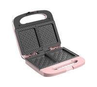 SiaBiced Macchina per Sandwich Griglia per Panini Tostiera Elettrica Apparecchio per La Colazione con Design Compatto E Maniglia Ergonomica Adatta per, Rosa