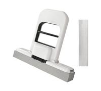 SiaBiced Mini Portatile Autostrizzante Manuale per Lavello con Testa in Spugna Assorbente per Uso Umido E Asciutto Adatto per Specchi del Bagno Banconi D, Bianco Nero