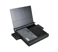 SiaBiced Modello Placing Rack Multifunzionale con Area di Levigatura Supporto per Strumenti Vano Raccolta Rifiuti Contenitore Organizzativo in PVC Adatto per H, Nero