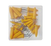 SiaBiced Porta Pannocchie in Acciaio Inox con Supporti per Pannocchie, Spiedini per Barbecue E attività All'aperto, 20 Pezzi
