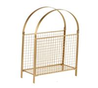 SiaBiced Porta Riviste in Metallo Portariviste Espositore Scaffale per Giornali Organizer Multifunzione con Cestino Filo Intrecciato Stabile E Impermeabile