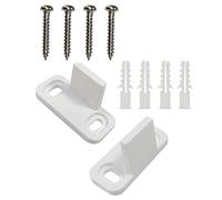 SiaBiced Set di 2 Guide Inferiori per Porte Scorrevoli a Scomparsa, Facili Da Installare, con Viti E Clip.