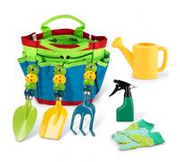 SiaBiced Set Giardinaggio Bambini a Bruco, Attrezzi da Giardinaggio, Giocattoli da Giardino e Giochi da Esterno con Guanti per 3+ Anni, 7 pezzi