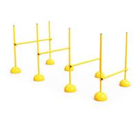SiaBiced Set Ostacoli Agility Hurdles Regolabili per Bambini - Altezza Adattabile e Design a, Ostacolo ad Altezza Regolabile con 4 Set (aste + basi)