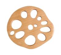SiaBiced Sottobicchiere in Radice di Loto, Portabicchieri per Varie Occasioni, Tappetino in Legno per di Lavoro, 1 Pezzo