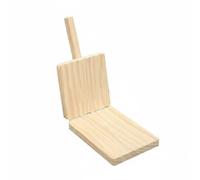 SiaBiced Stampo in Acciaio Inox Pressa Manuale con Manico Lungo E Cerniera per Impasti Morbidi Base Ravioli Focacce Adatto per Cucine Domestiche Produzione, Xl, Legno