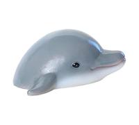 SiaBiced Statua di Delfino, Figura Artificiale di Animale Acquatico per Terrario E Piscina Esterna.