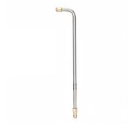 SiaBiced Ugello Condizionatore Lancia Pulizia Asta Pressione Angolare Acciaio Inox Efficiente per Cura Condizionatori Veicoli Esterni Interni, 90 Deg Bend Long