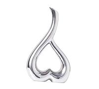 SiaBiced Vaso a Forma di Cuore Statua in Ceramica Figurina Creativa Scultura Decorazione Artistica Ornamento Da Tavolo in Ceramica Dettagli El, Argento