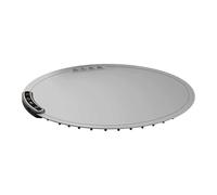 SiaBiced Vassoio Riscaldante Elettrico per Mantenere Il Cibo Caldo con Otto Livelli di Calore Selezionabili Struttura in Silicone Facilmente Lavabile Placemat, Rotondo Grigio