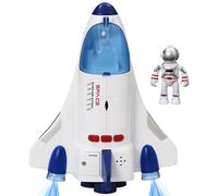 Siairo Giocattolo del Razzo Spaziale per Bambini, Space Shuttle Giocattolo con Astronauti Luci e Suoni, Spaceship Rocket Toys for Kids (WY893A)