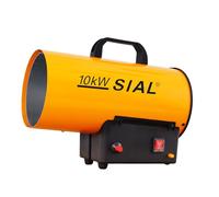 SIAL 10kW Termoventilatore a Gas Riscaldatore da Cantiere Riscaldatore a Gas Riscaldatore Radiante Ventilatore di Aria Calda, Giallo