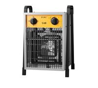 SIAL Industriale Riscaldamento 5000 W - Termoventilatore - Radiatore Elettrico - Adatto per Cantieri, Negozi, Garage, Scantinati(Argenteo)