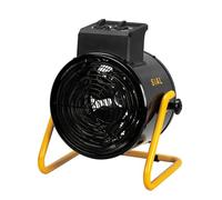 SIAL Stufa Elettrica Industriale - Termoventilatore 5000 W - Per Cantiere, Officina o Garage (Nero)