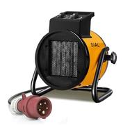 SIAL Termoventilatore 5000 W - Radiatore Elettrico - Ceramica - Riscaldamento Industriale - Riscaldamento Rapido in 3 Secondi - Termostato e Protezione da Surriscaldamento (Giallo)