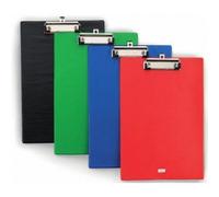 SIAM INTERNATIONAL S.r.l. Clipboard Portablocco Singolo in PP con molla, A4, Rosso, Nero, Verde, Blu
