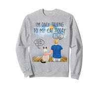 Siamese Cat I'm Only Talking To My Cat Today Cats Lovers Felpa