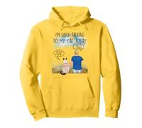 Siamese Cat I'm Only Talking To My Cat Today Cats Lovers Felpa con Cappuccio