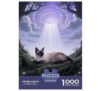 Siamese, Gioco Di Puzzle Da 1000 Pezzi, Esperienza Creativa E Rilassante, Perfetto Per Decorazioni O Regalo, Adatto Dai 12 Anni, Pet Cat, 70x50cm/1000pcs