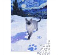 Siamese Puzzle 1000 Pezzi Per Collezionisti, Mindfulness Attiva, Progetto Condiviso, Elemento Stilistico 1000pcs (75x50cm)