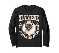 Siamese The Cat with The Royal Gaze Cat Lover Owner Maglia a Manica