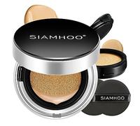 SIAMHOO Air Cushion CC cream SPF50+ fondotinta coprente professionale Leggera di lunga durata Fondotinta Idratante Controllo dell'olio per tutti i tipi di pelle, Ricarica Inclusa, 15g*2 (Naturale)