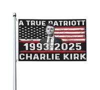 Siamo Charlie Kirk Bandiere Banner bifacciali Bandiera da giardino Eleganti bandiere stagionali Cartelli per esterni Decorazione per la casa per veranda 3x5 piedi
