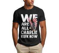 Siamo Charlie Kirk Maglietta Riposa in Pace Charlie Kirk Maglietta a Maniche Corte