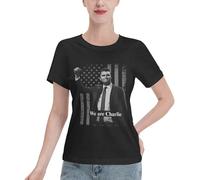 Siamo Charlie Kirk Shirts Una Vera Maglietta da Donna Patriott Rip