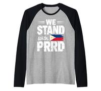 Siamo con PRRD - Sostieni il nostro eroe filippino Maglia con Maniche Raglan