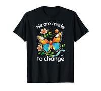Siamo fatti per cambiare Inspirational Confident Butterfly Maglietta
