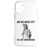 Siamo grandi eppure perché mi sento imbarazzato Anti Trump Custodia per iPhone 16 Plus