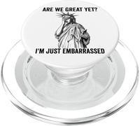 Siamo grandi eppure perché mi sento imbarazzato Anti Trump PopSockets PopGrip per MagSafe