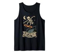 Siamo invecchiati ma Ancora Giovani Skateboard Skeleton Elder Emo Canotta