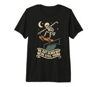 Siamo invecchiati ma Ancora Giovani Skateboard Skeleton Maglietta Premium