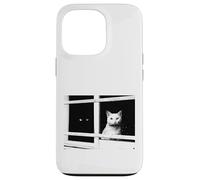 Siamo noi. Due gatti, una finestra. Una coppia purrfetta. Custodia per iPhone 13 Pro
