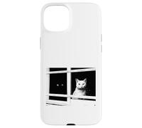 Siamo noi. Due gatti, una finestra. Una coppia purrfetta. Custodia per iPhone 15 Plus