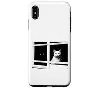 Siamo noi. Due gatti, una finestra. Una coppia purrfetta. Custodia per iPhone XS Max