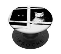 Siamo noi. Due gatti, una finestra. Una coppia purrfetta. PopSockets PopGrip Adesivo
