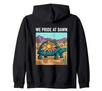 Siamo orgogliosi di Down Turtle Desert Arte Astratta Felpa con Cappuccio