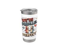 Siamo Parallel Perfetto Carino Coppia Matematica Amore Bicchiere termico in acciaio inox doppia parete