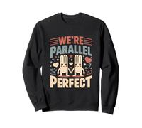 Siamo Parallel Perfetto Carino Coppia Matematica Amore Felpa