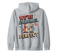 Siamo Parallel Perfetto Carino Coppia Matematica Amore Felpa con Cappuccio